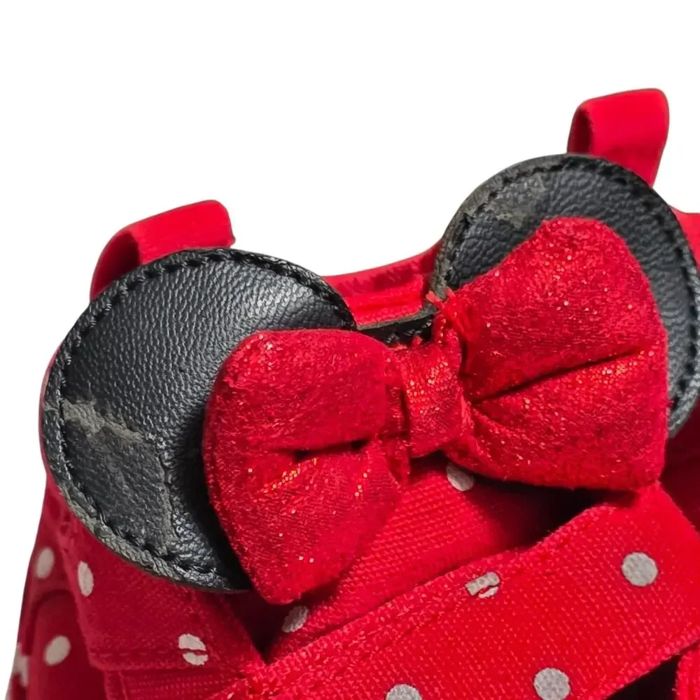 Gap Disney Minnie Mouse Shoes Toddler 7 EUR 24 Red Polka Dot High Top Sneakers